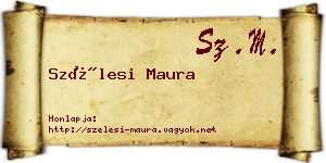 Szélesi Maura névjegykártya